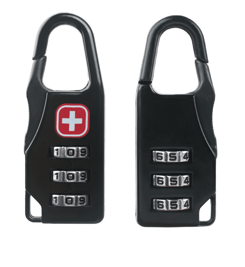 Zinc alloy saber silk screen cross code lock mini lock backpack padlock luggage padlock - Mubimart