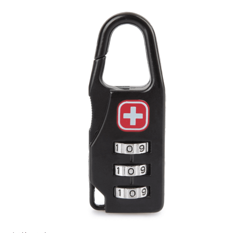 Zinc alloy saber silk screen cross code lock mini lock backpack padlock luggage padlock - Mubimart
