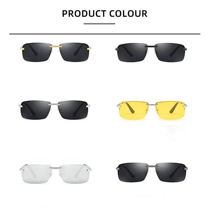 Polarized Sunglasses Frameless For Men - Mubimart