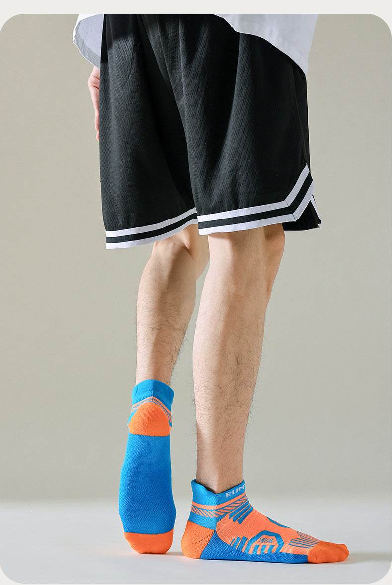 Men's Mesh Breathable And Sweat Absorbing Low Top Socks - Mubimart