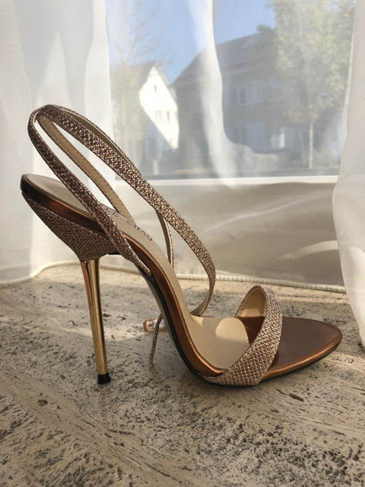 Women's Sexy Strappy High Heel Sandals - Mubimart