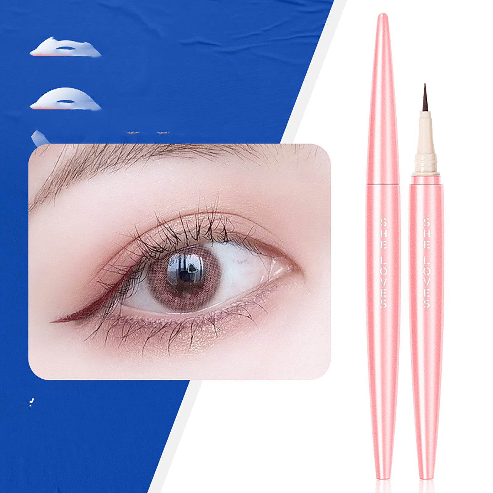 Liquid Eyeliner Pencil In Black Brown Extra Fine Lower Lashes - Mubimart