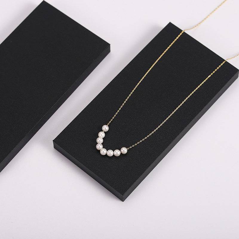 Small Pearl Necklace Women Short Clavicle Chain - Mubimart