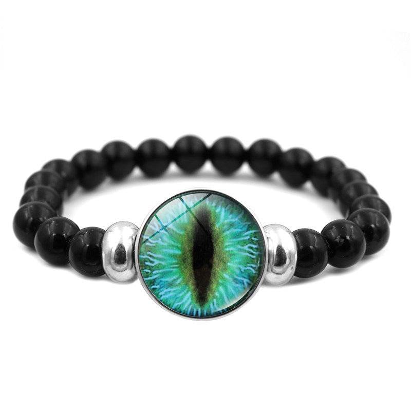 Dragon Eye Time Gemstone Beaded Bracelet - Mubimart