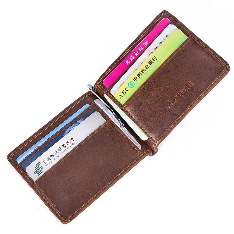 Mens Fashion Simple Vintage Mini Wallet - Mubimart