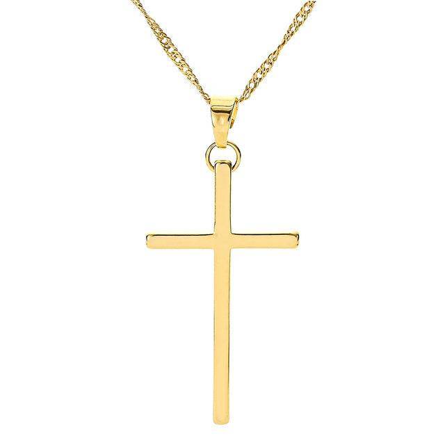 Fashion Cross Chain Necklace Women Neckwear - Mubimart