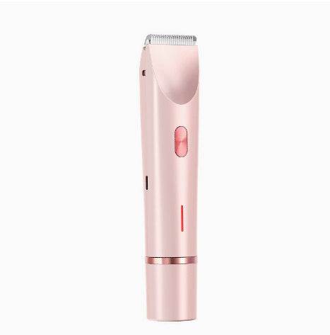 2 In 1 Hair Removal Epilator USB Rechargeable Trimmer Women Body Razor Face Leg Armpit Bikini Hand Pubic Shaver Hair Remover - Mubimart