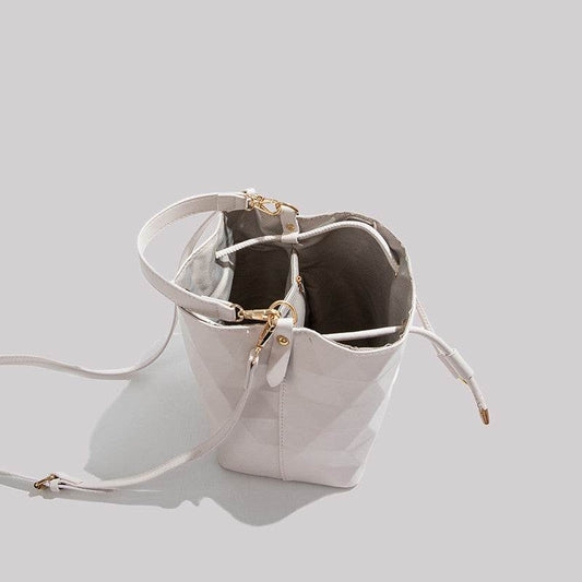 Fashion Women Laser Bucket Bag Messenger - Mubimart