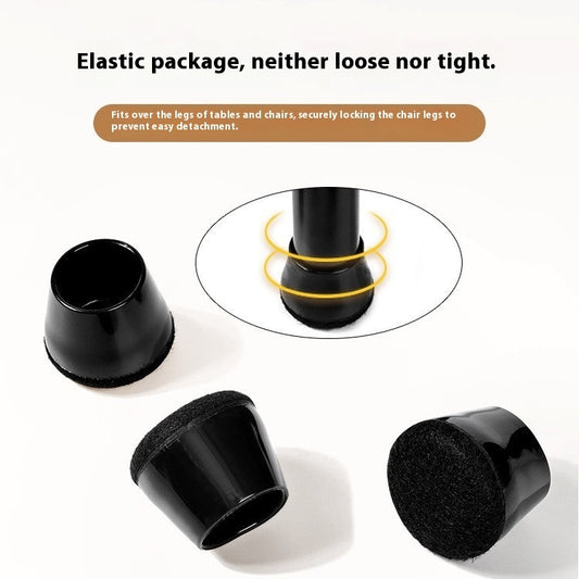 Quiet And Wear-resistant Non-slip Stool Booties Rubber Protective Sleeve