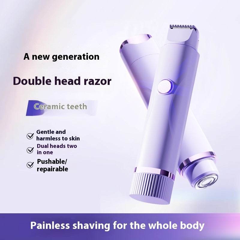 Women's Double-headed Lady Shaver Private Parts Trimmer - Mubimart