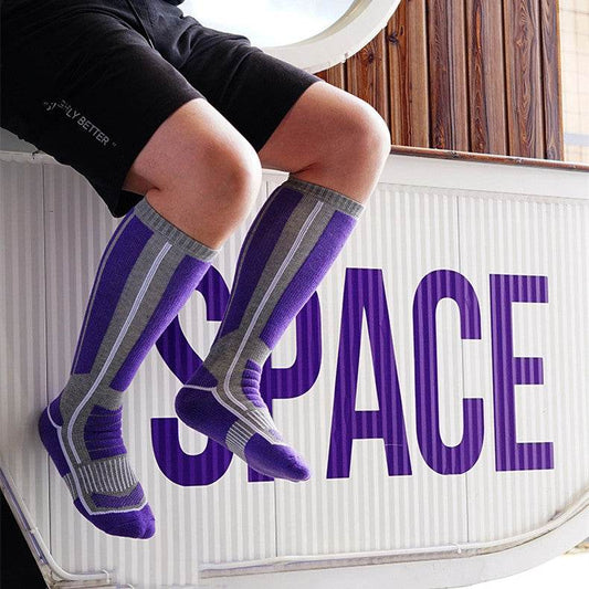 Women's Fashion Outdoor Mountaineering Warm Athletic Socks - Mubimart