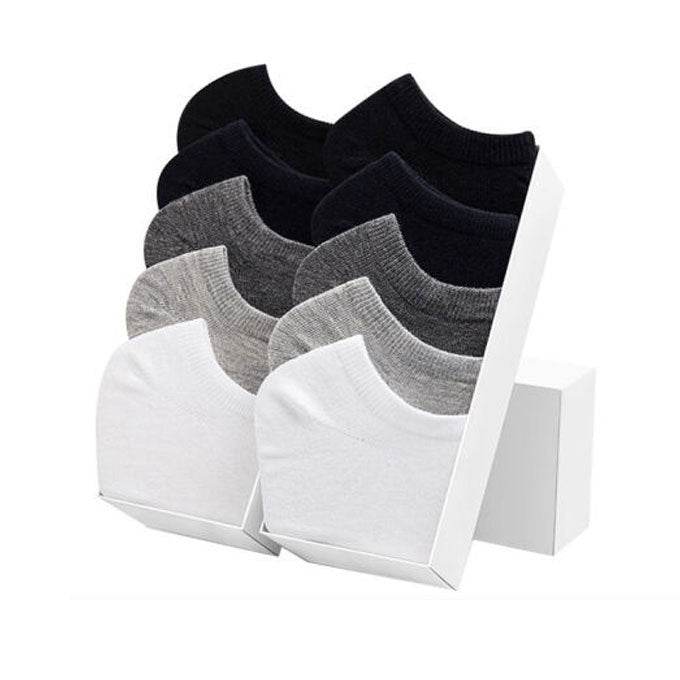 Men's Socks Summer Street Vendor Stocks Black White Gray Ankle Socks - Mubimart