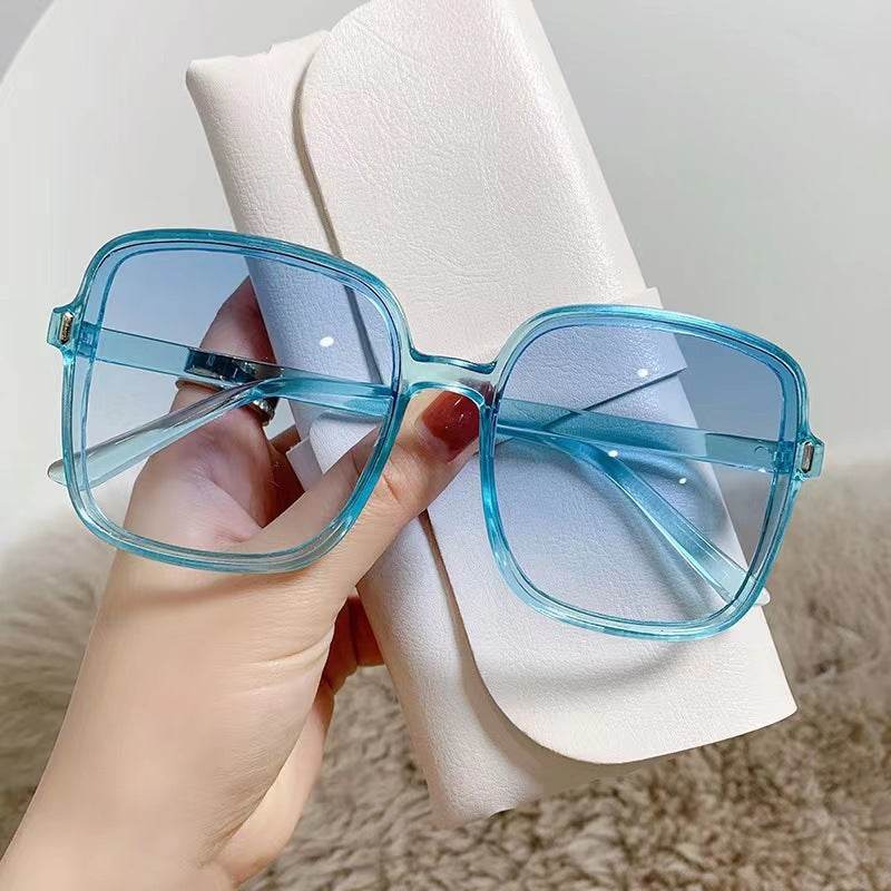 Oversized Frame Women Ins Fashion Sunglasses UV Protection - Mubimart