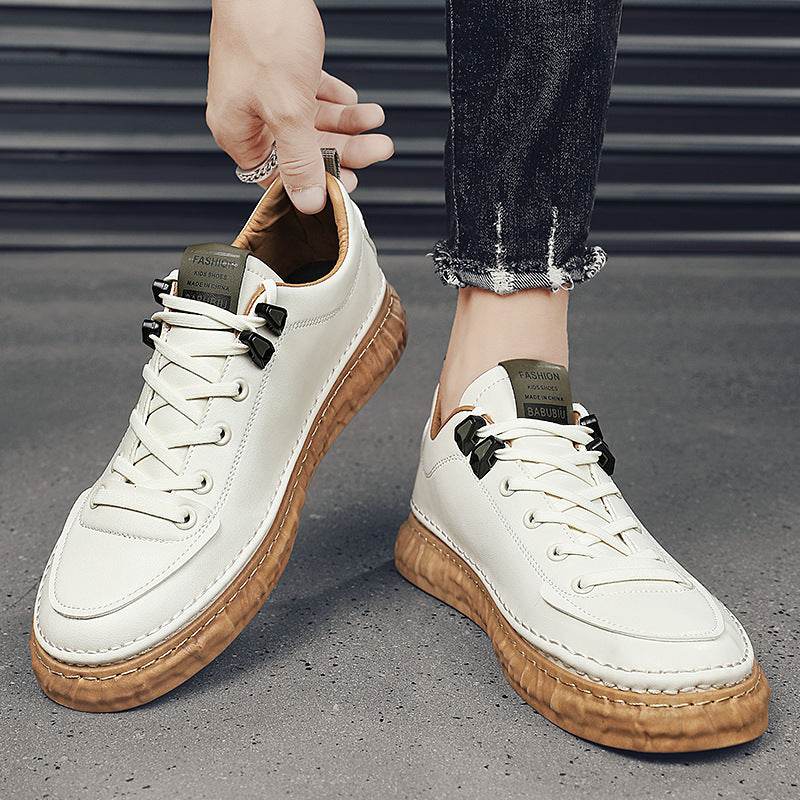Sports White Shoes Breathable Men - Mubimart