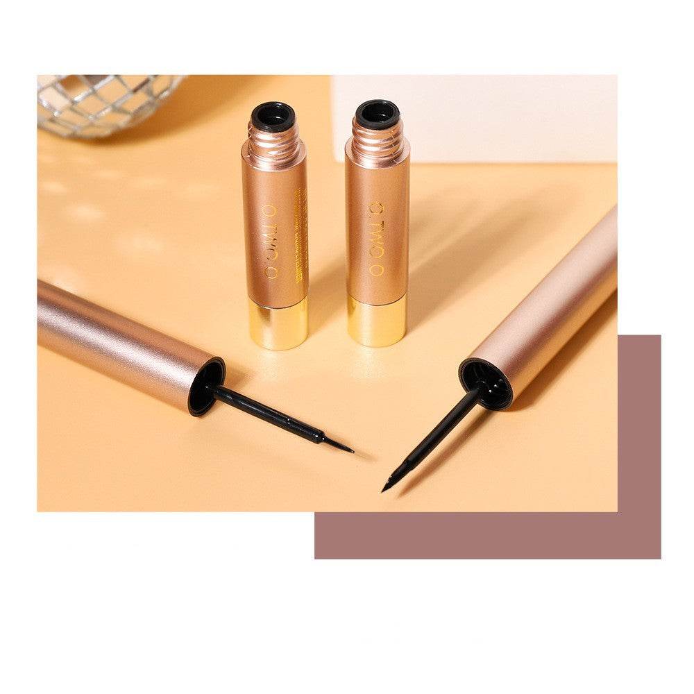 Rose Gold Beginner Liquid Eyeliner Waterproof Quick Dry No Halo Eyeliner - Mubimart