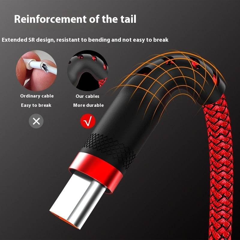 Lengthened Typec Data Cable Mobile Phone Charging Cable - Mubimart