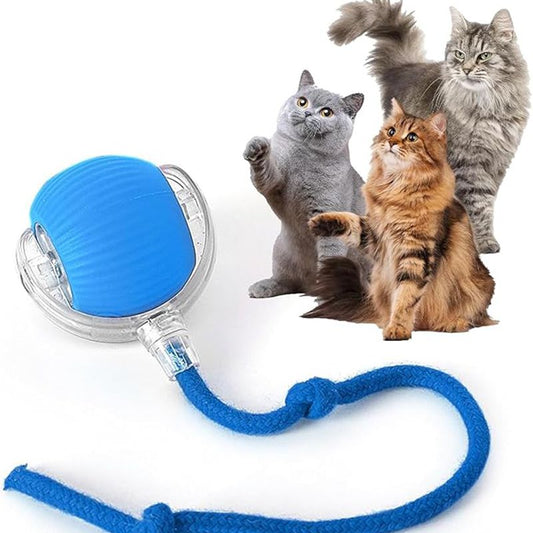 Cat Interactive Ball Toys Automatic Rolling Ball For Kitten Rechargeable Smart Pet Electric Toys With Teaser Sensor Cat Ball Toy