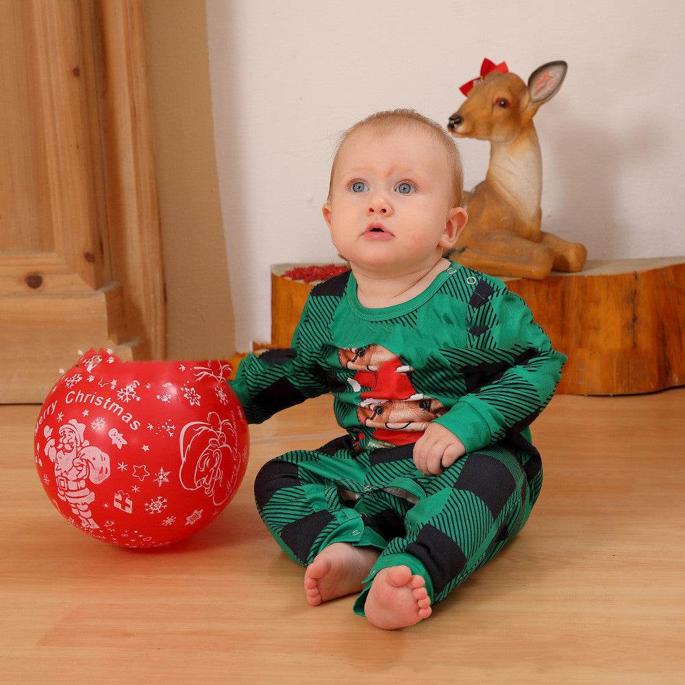 Family Set Christmas Fashion Long Sleeve Pajamas - Mubimart