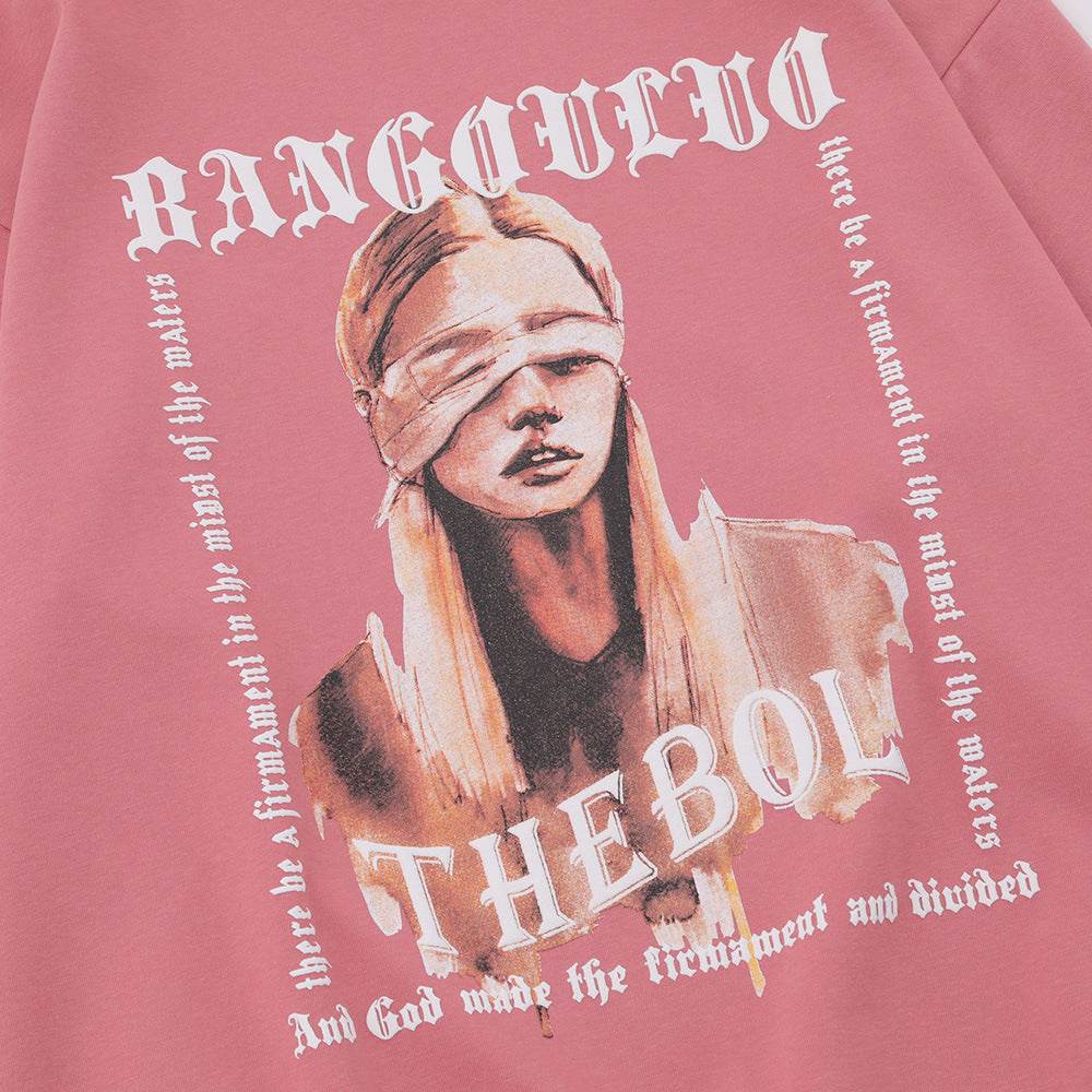 Oil Painting Printed Crew Neck Sweatshirt Men - Mubimart