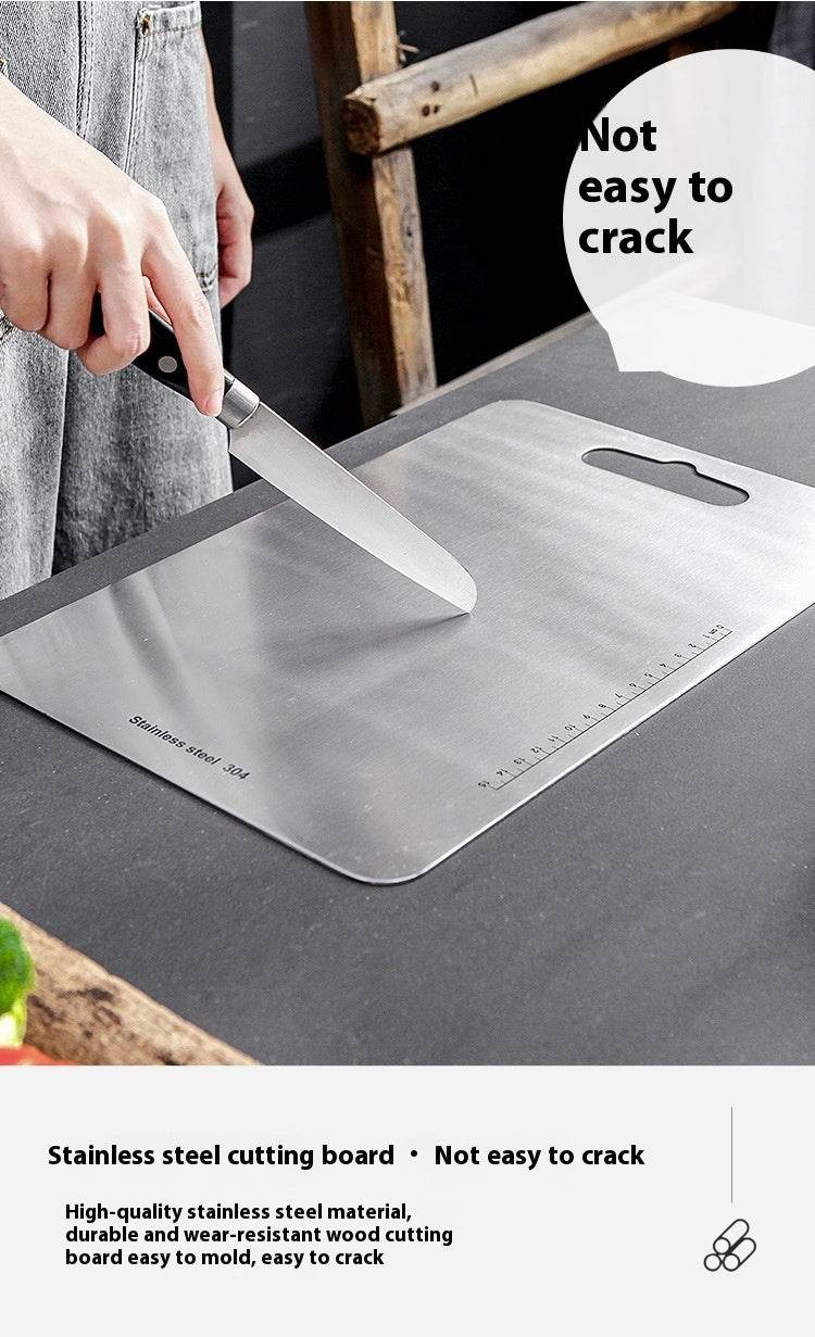 Household Stainless Steel Cutting Board Cut Vegetables - Mubimart