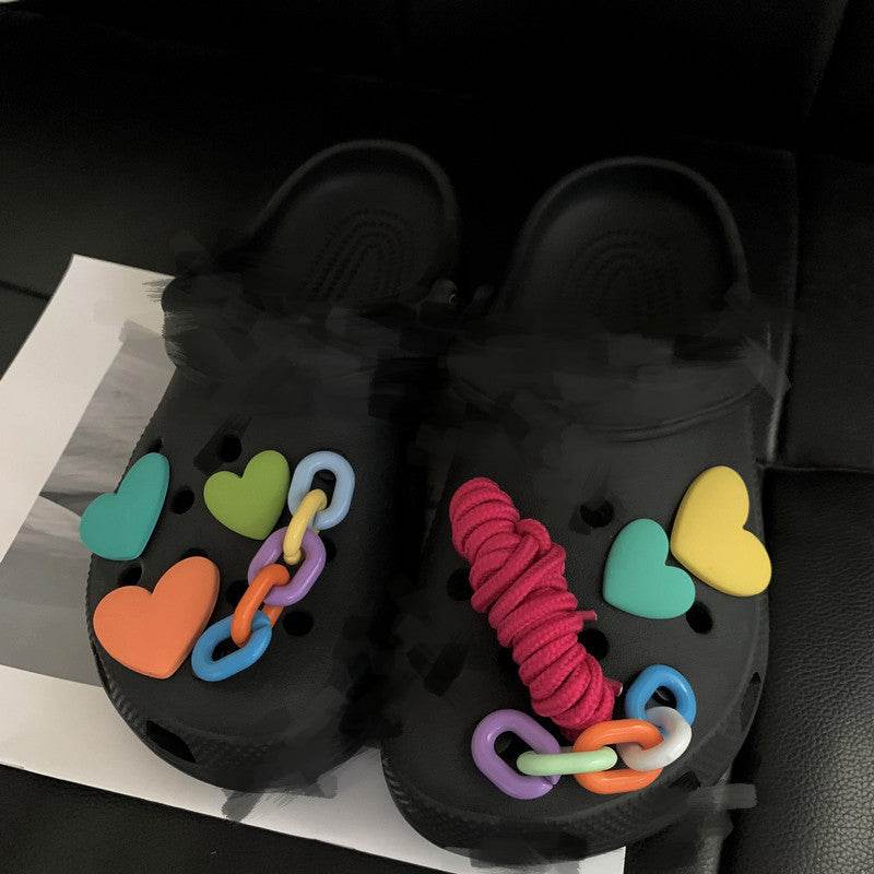 Girls' Diy Slipper Buckle Decorative Accessories - Mubimart