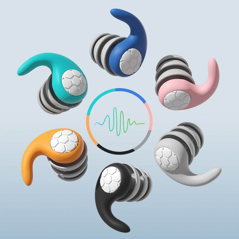 Sleeping And Swimming Waterproof Three-layer Silent Silicone Soundproof And Noise-reducing Earplug - Mubimart