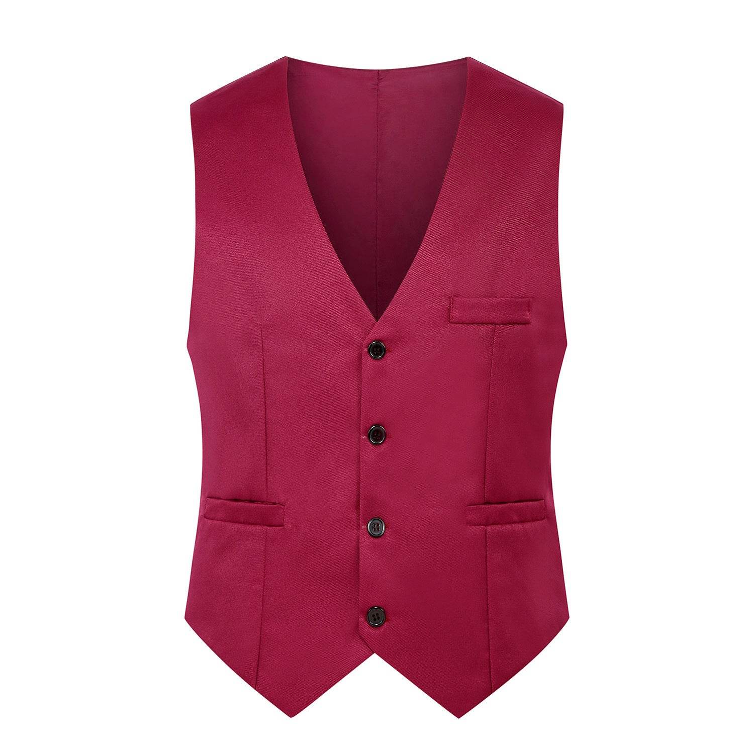 Fashion Simple Men's Suit Solid Color Vest - Mubimart