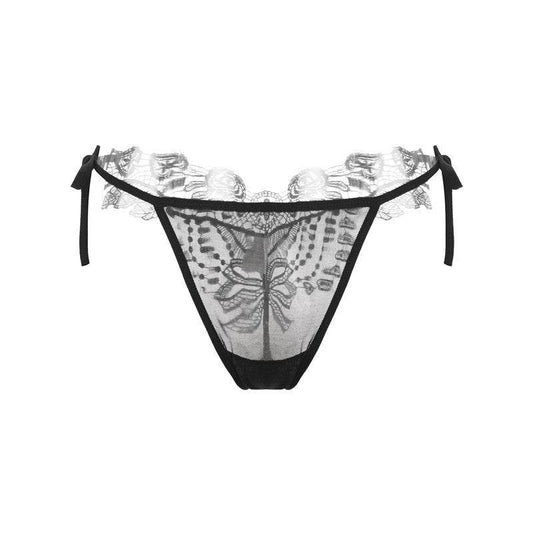 Erotic Lingerie Sexy Transparent Lace Large Size Panties - Mubimart