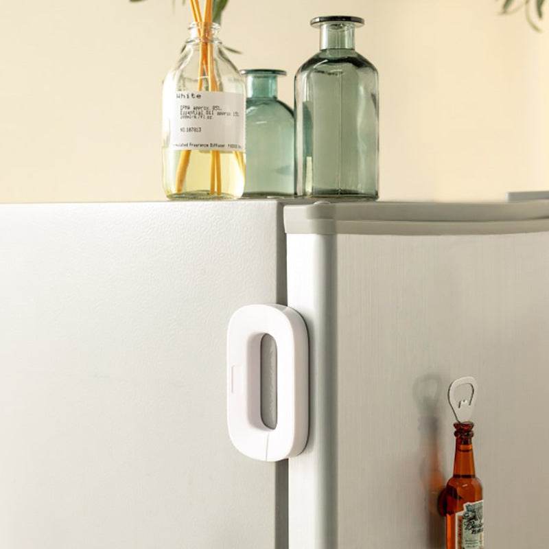 Household Refrigerator Lock Freezer Door Lock Toddler Children's Cabinet Safety Lock Baby Anti-pinching Safety For Baby Kitchen Gadgets - Mubimart