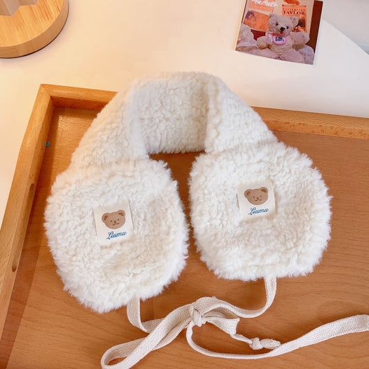Warm Winter Female Cute Bear Antifreeze Earmuffs