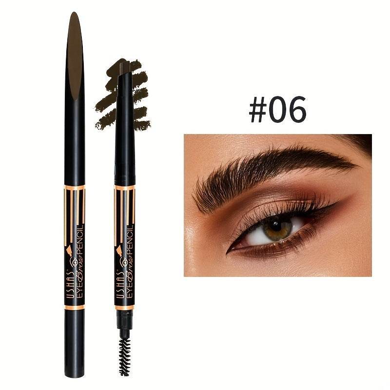 Multifunctional Not Smudge Waterproof And Sweatproof Eyebrow Pencil Eyeliner Pen - Mubimart