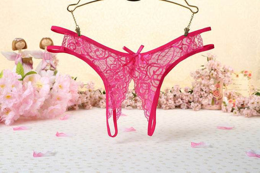Women's Nylon Lace Thong Lightweight - Mubimart