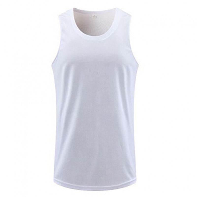 Breathable Ice Silk Sports Vest Men's Workout Sleeveless T-shirt - Mubimart