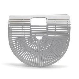 Bamboo Woven Bag Rattan Creative Beach Handbag Women - Mubimart