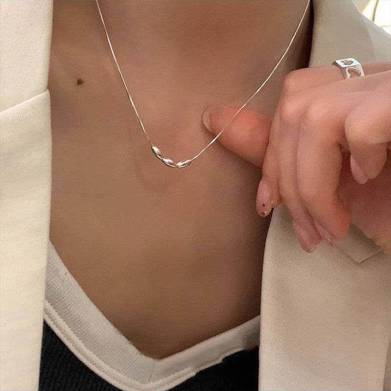 Love Pearl Clavicle Chain Necklace For Women - Mubimart