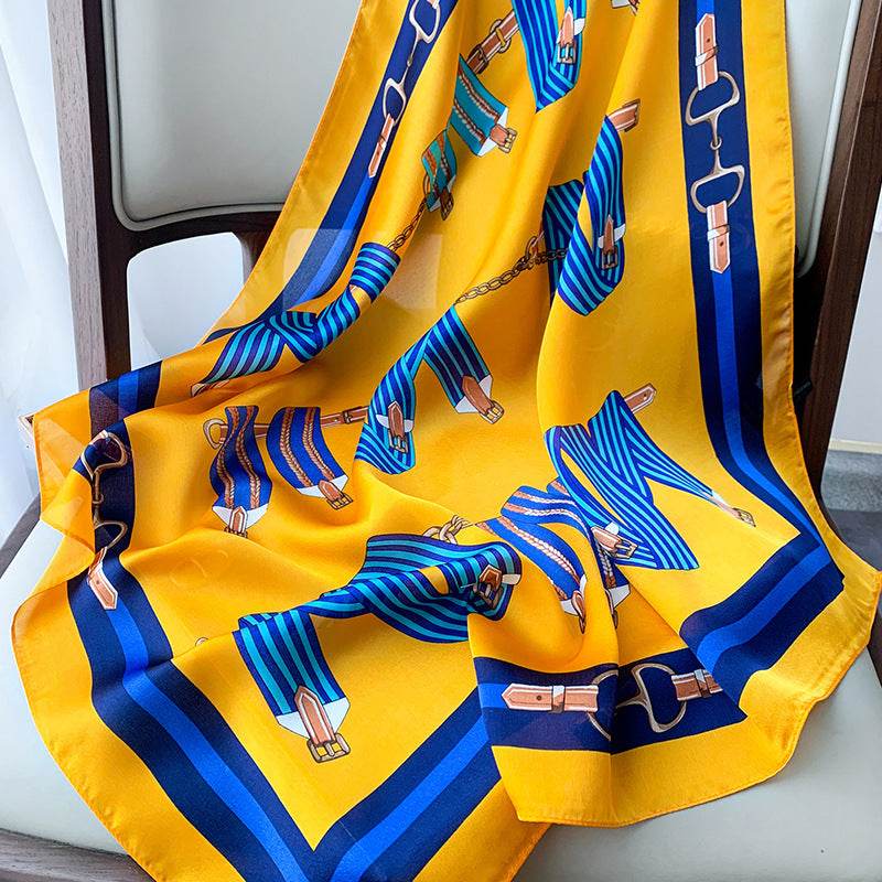 Printed Silk Scarves Gift Company Annual Meeting - Mubimart