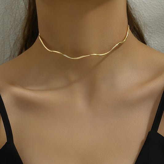 Minimalist Wave Collar For Men And Women