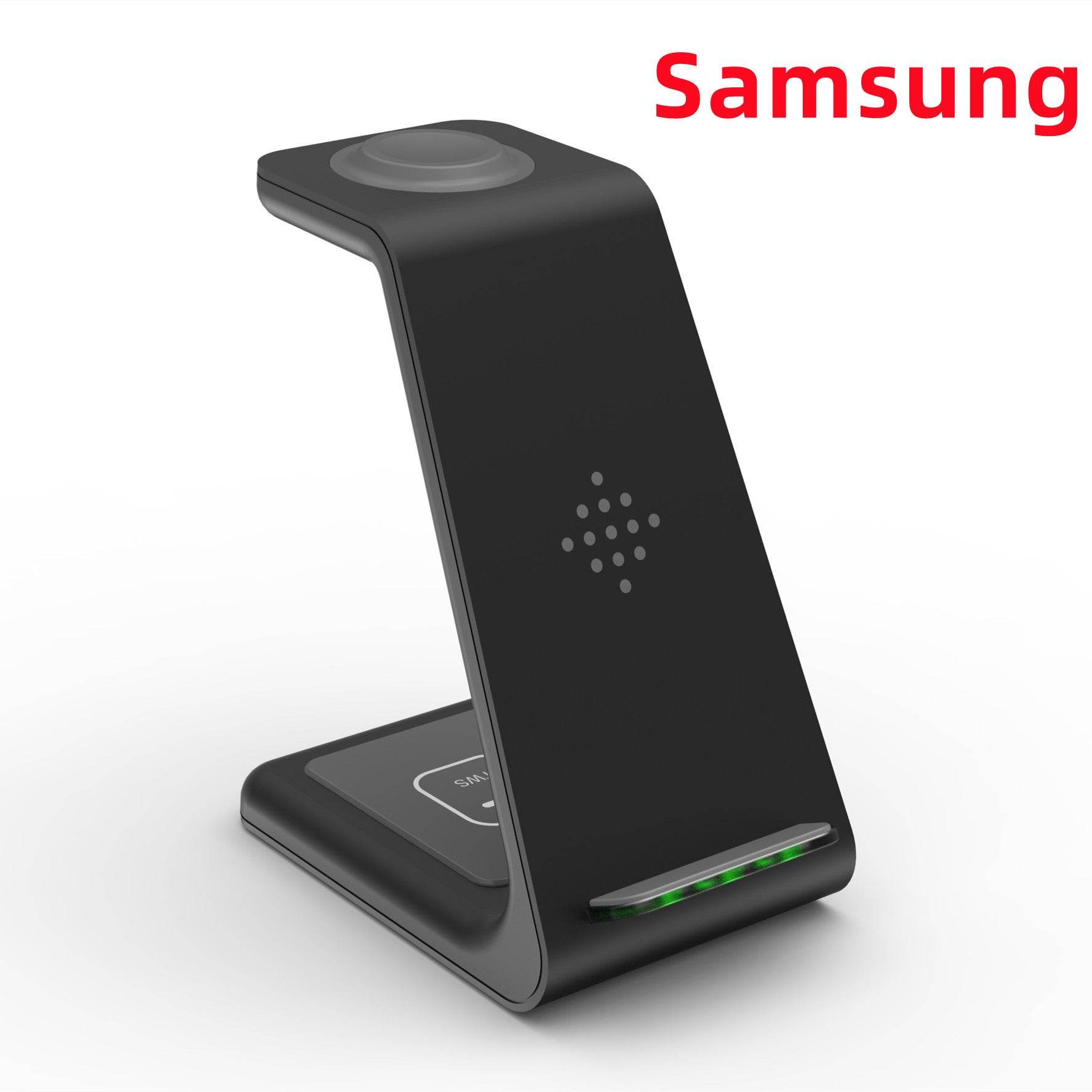 3 In 1 Fast Charging Station Wireless Charger Stand Wireless Quick Charge Dock For Phone Holder - Mubimart