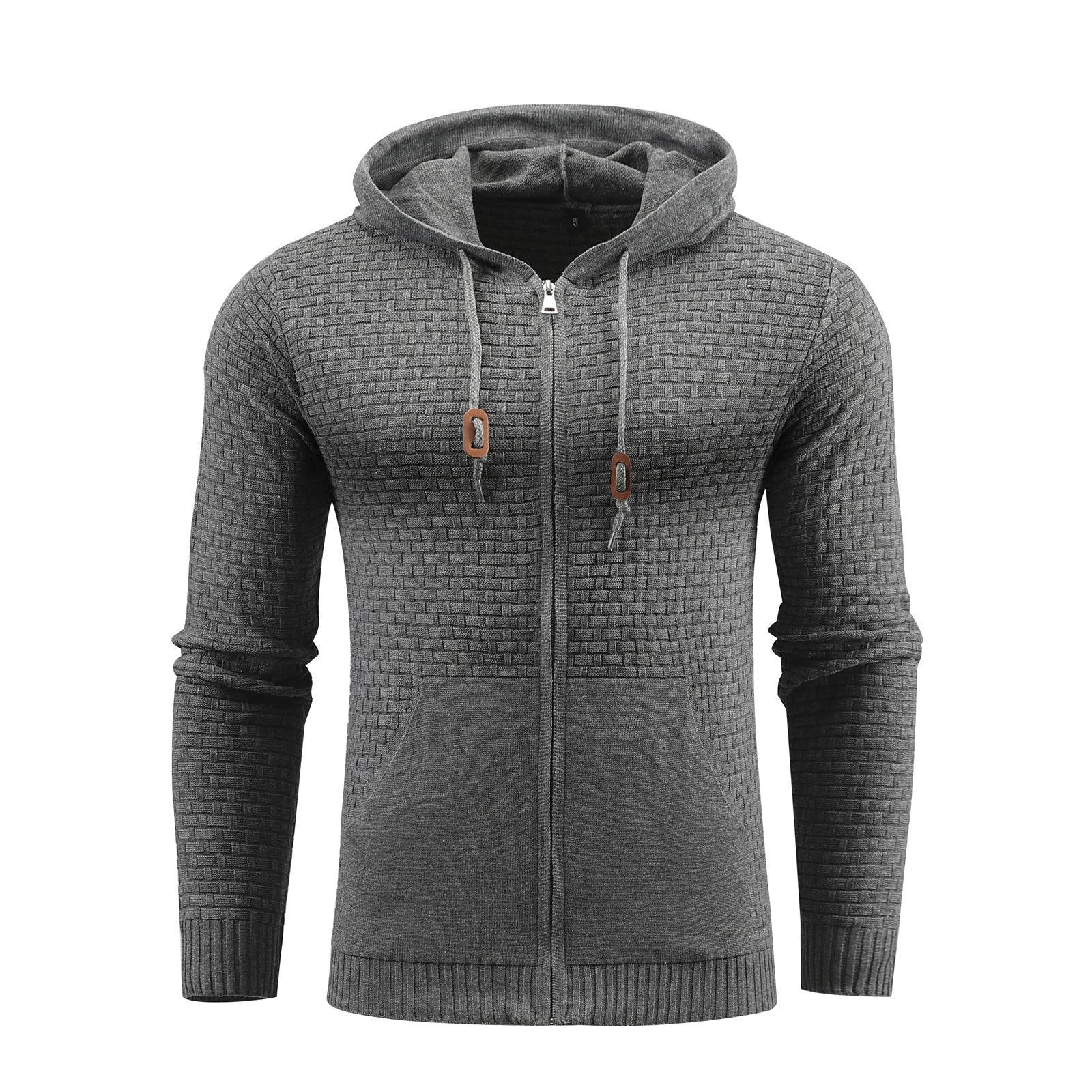 Zipper Hoodies Leather Printing 3D Outdoor Sports Hoodies With Pockets - Mubimart