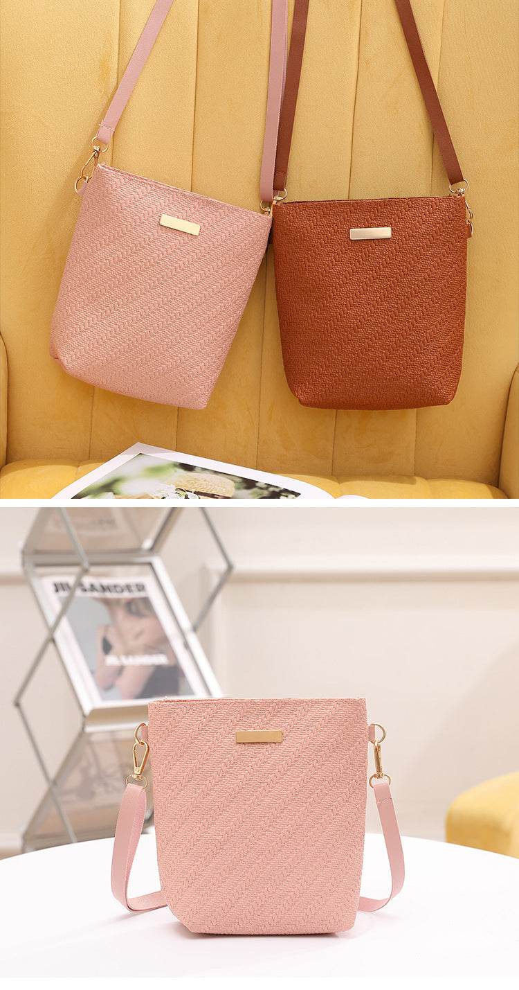 Simple Casual Shoulder Women Bag - Mubimart