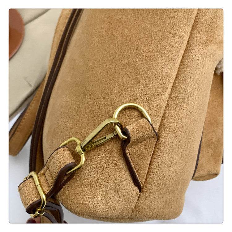 Lamb Wool Backpack Scrub For Women - Mubimart