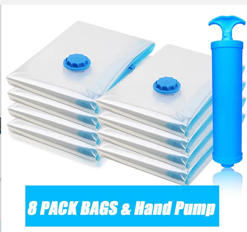 Quilt Vacuum Storage Bag Exhaust Valve Compression Clothes - Mubimart