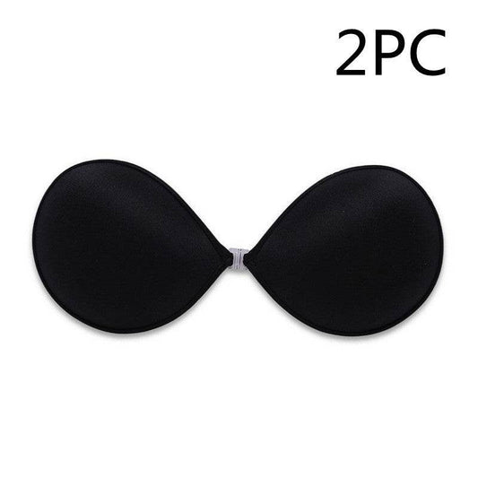 Breathable Seamless Push Up Strapless Invisible One Piece Silicone Bra - Mubimart