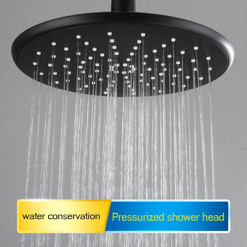 Black Pressurized Shower Shower Head Set Pressurized - Mubimart