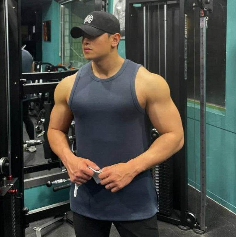 Quick Dry Undershirt Fashion Slim Elastic Solid Color Upper Clothing - Mubimart
