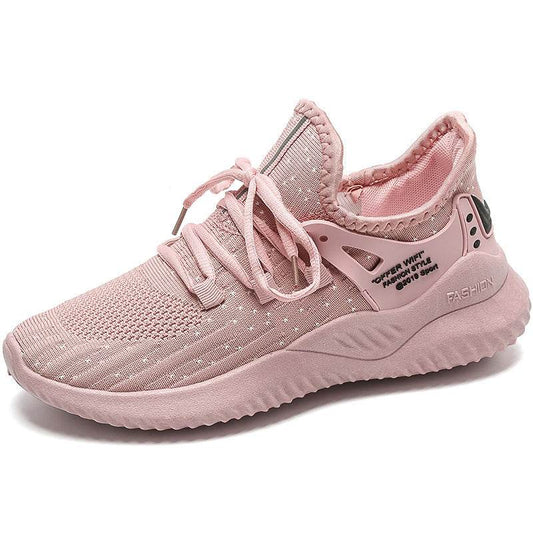 Breathable Casual Shoes Women All-match Korean Running Shoes - Mubimart