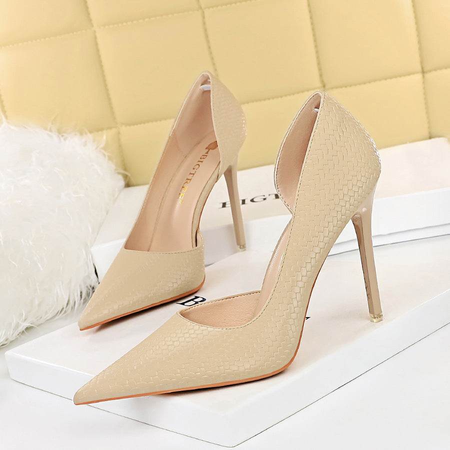 Nightclub Slim Stiletto Super High Heel Pumps - Mubimart
