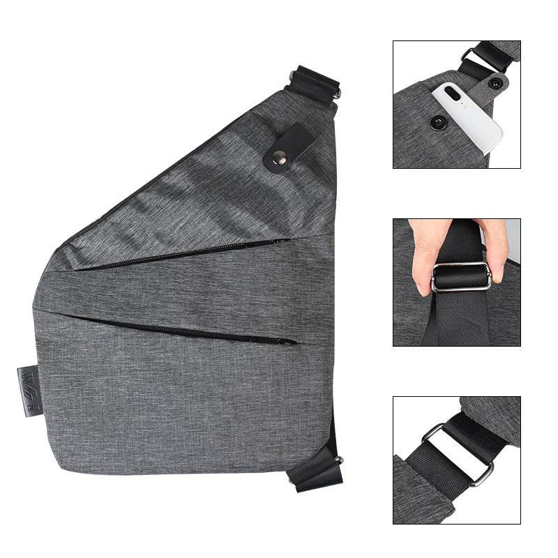 New Mens Digital Storage Gun Bag Diagonal Outdoor Sports Waist Bag - Mubimart