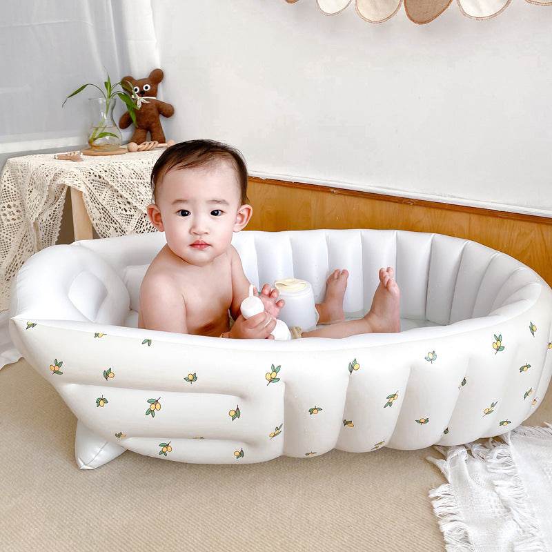 Indoor Children's Inflatable Bathtub Home Bath Tub - Mubimart
