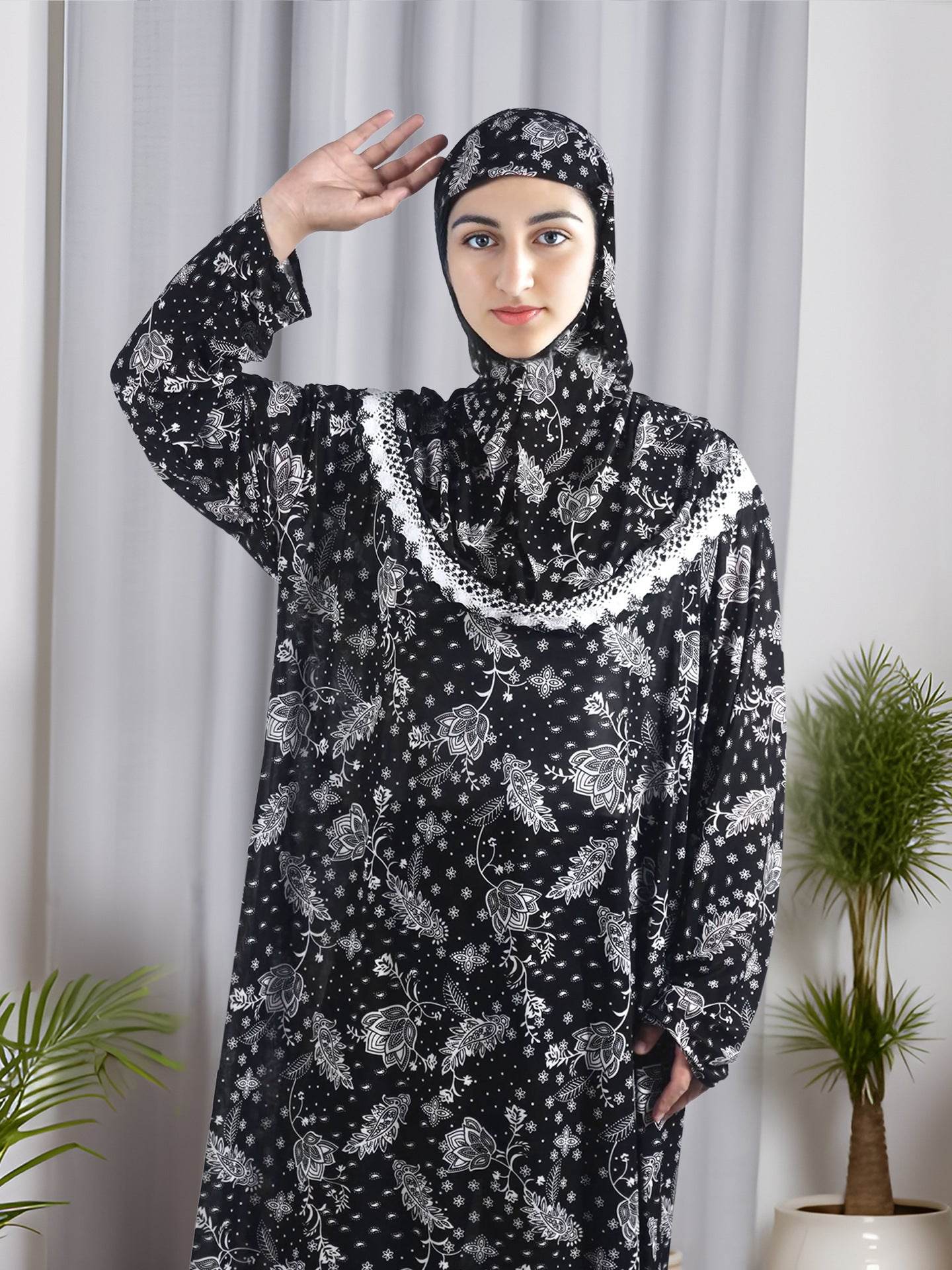 Plus Size Women's Arabic Robe Muslim Classic Fashion Dress - Mubimart
